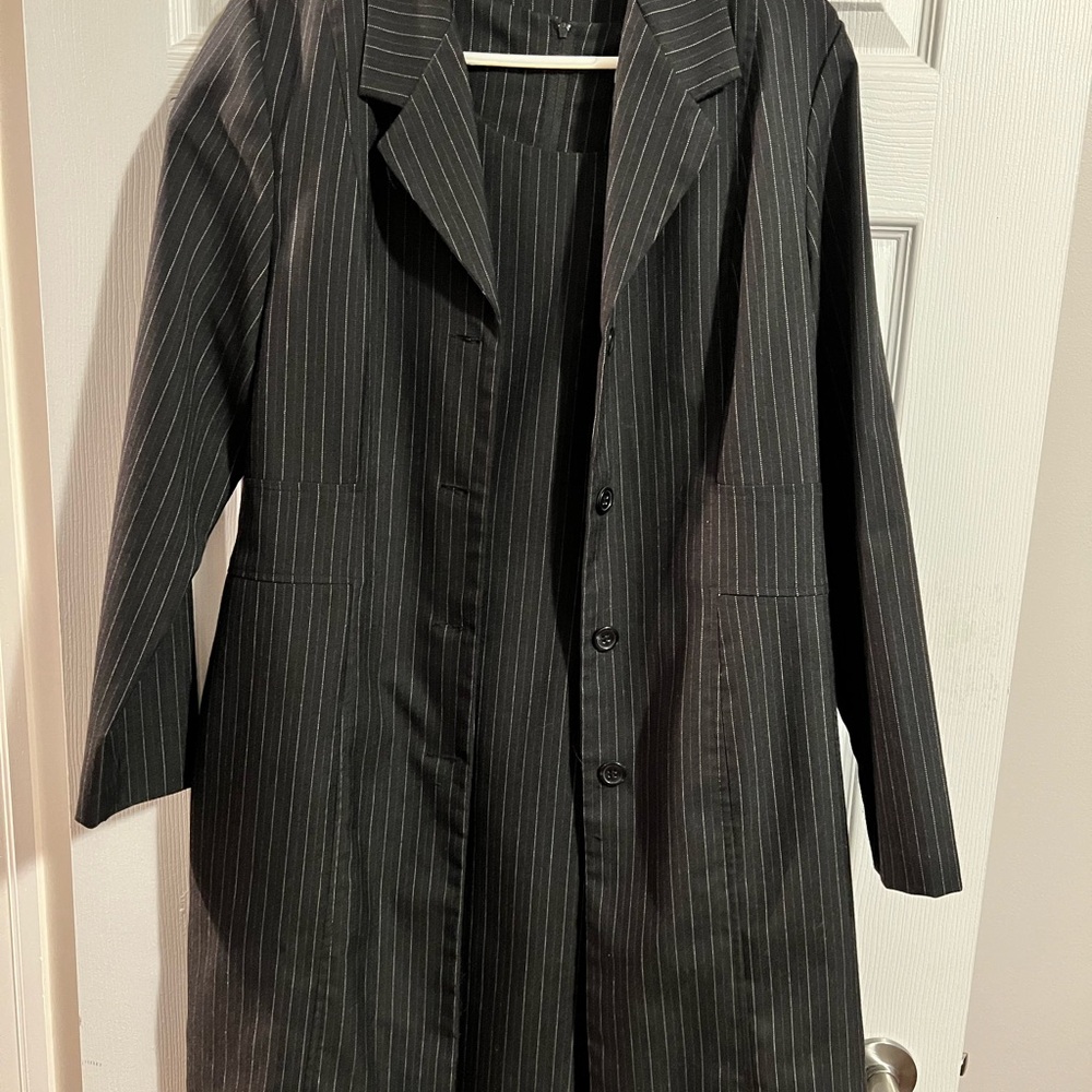 Black Pinstripe Women's Coat & Dress